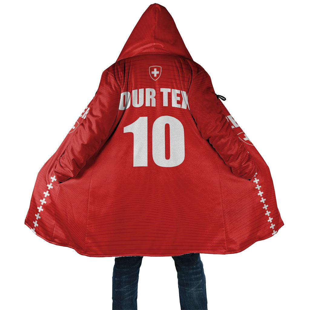 Custom Switzerland 2026 World Football Cloak Rossocrociati Go Champions