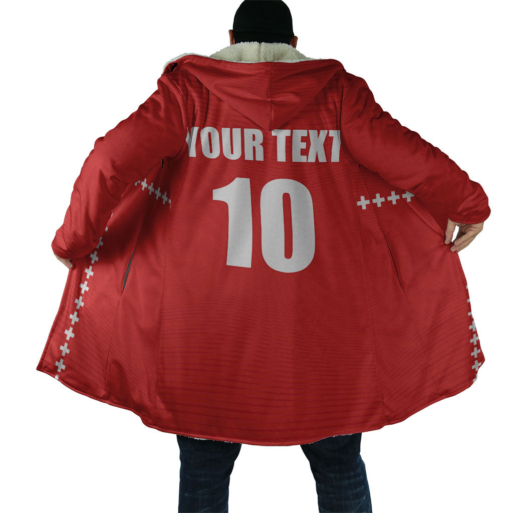 Custom Switzerland 2026 World Football Cloak Rossocrociati Go Champions