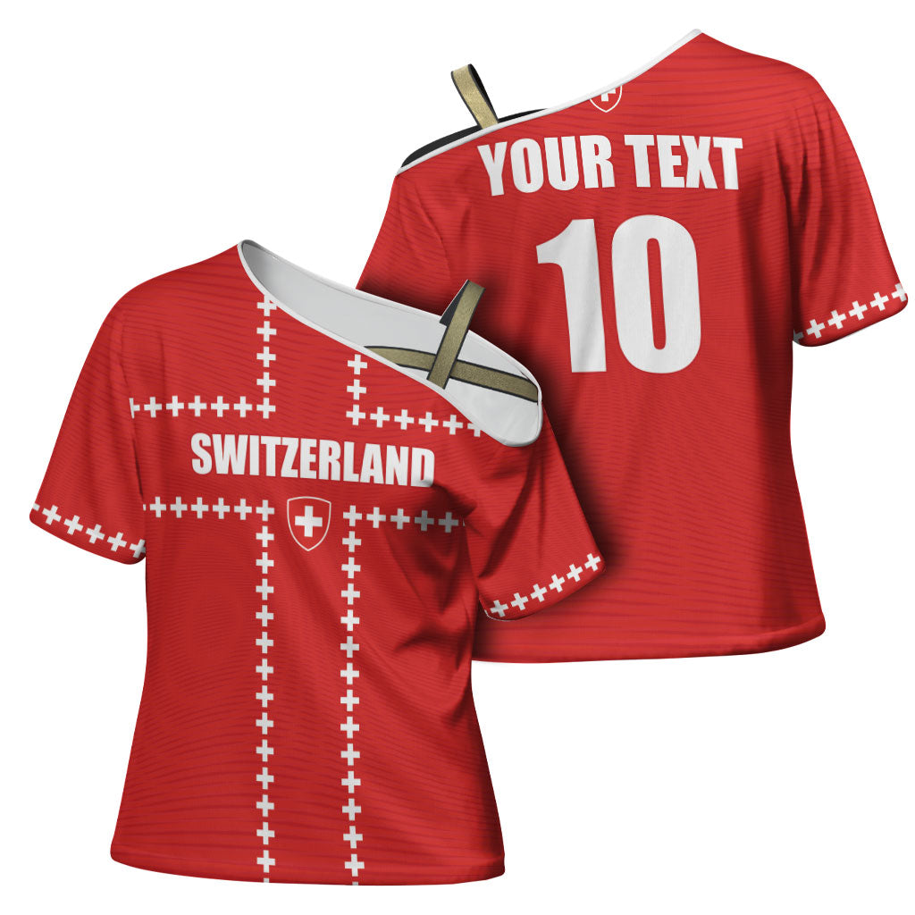 Custom Switzerland 2026 World Football Cross Shoulder Shirt Rossocrociati Go Champions