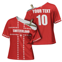 Custom Switzerland 2026 World Football Cross Shoulder Shirt Rossocrociati Go Champions