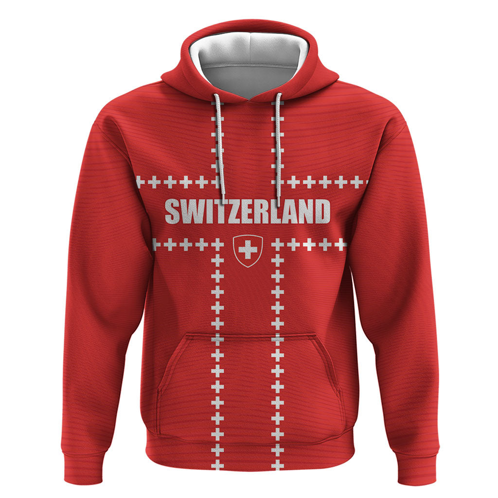 Custom Switzerland 2026 World Football Hoodie Rossocrociati Go Champions