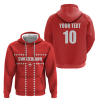 Custom Switzerland 2026 World Football Hoodie Rossocrociati Go Champions