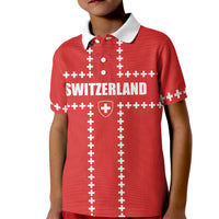Custom Switzerland 2026 World Football Kid Polo Shirt Rossocrociati Go Champions