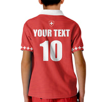 Custom Switzerland 2026 World Football Kid Polo Shirt Rossocrociati Go Champions