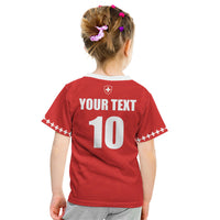 Custom Switzerland 2026 World Football Kid T Shirt Rossocrociati Go Champions
