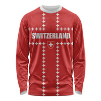Custom Switzerland 2026 World Football Long Sleeve Shirt Rossocrociati Go Champions