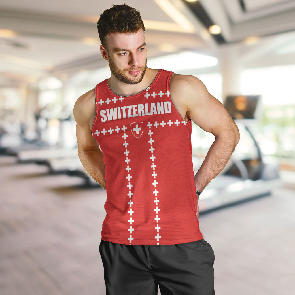 Custom Switzerland 2026 World Football Men Tank Top Rossocrociati Go Champions