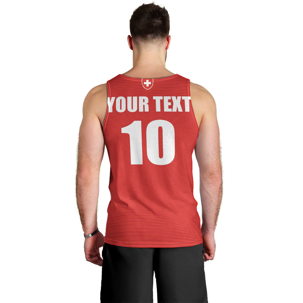 Custom Switzerland 2026 World Football Men Tank Top Rossocrociati Go Champions