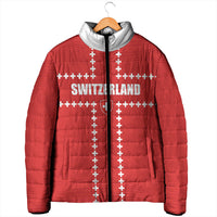 Custom Switzerland 2026 World Football Padded Jacket Rossocrociati Go Champions