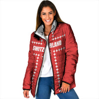 Custom Switzerland 2026 World Football Padded Jacket Rossocrociati Go Champions
