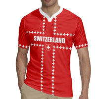 Custom Switzerland 2026 World Football Rugby Jersey Rossocrociati Go Champions