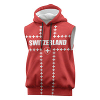 Custom Switzerland 2026 World Football Sleeveless Hoodie Rossocrociati Go Champions