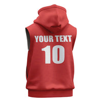 Custom Switzerland 2026 World Football Sleeveless Hoodie Rossocrociati Go Champions