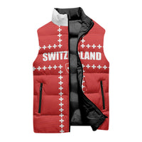 Custom Switzerland 2026 World Football Sleeveless Puffer Jacket Rossocrociati Go Champions