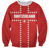 Custom Switzerland 2026 World Football Sweatshirt Rossocrociati Go Champions