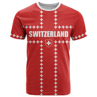 Custom Switzerland 2026 World Football T Shirt Rossocrociati Go Champions