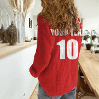 Custom Switzerland 2026 World Football Women Casual Shirt Rossocrociati Go Champions