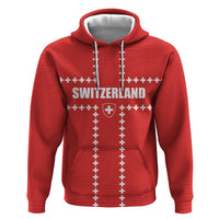 Custom Switzerland 2026 World Football Zip Hoodie Rossocrociati Go Champions