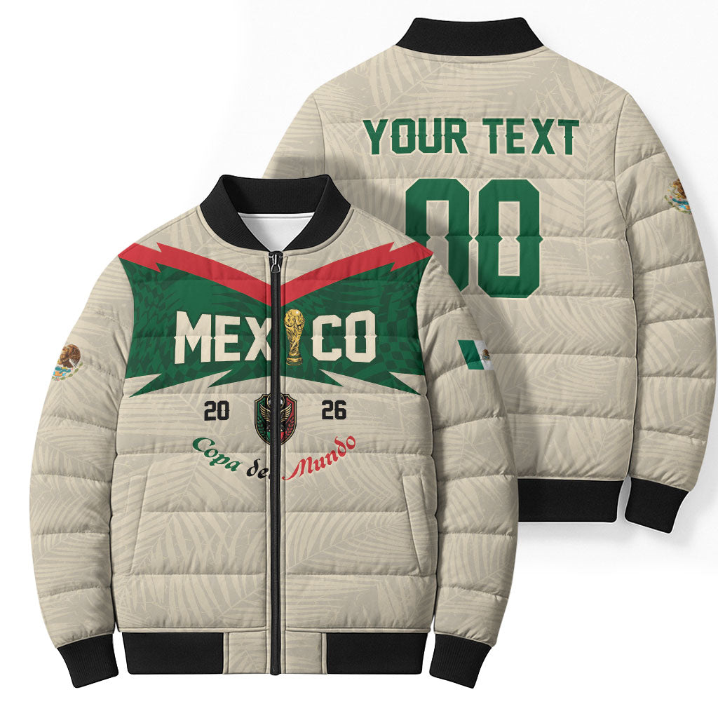 Custom Mexico World Football Bomber Puffer Jacket El Tri 2026 Copa del Mundo