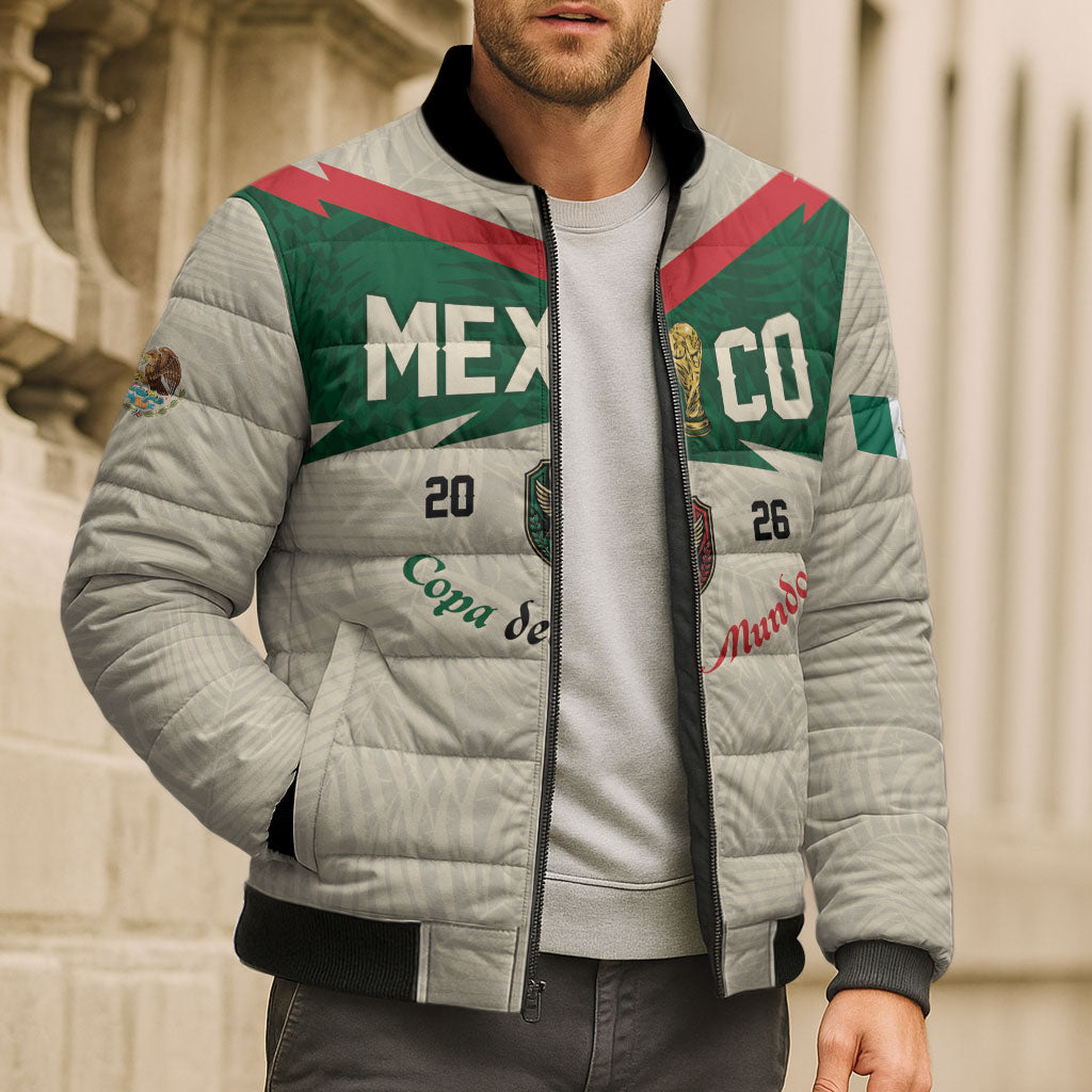 Custom Mexico World Football Bomber Puffer Jacket El Tri 2026 Copa del Mundo