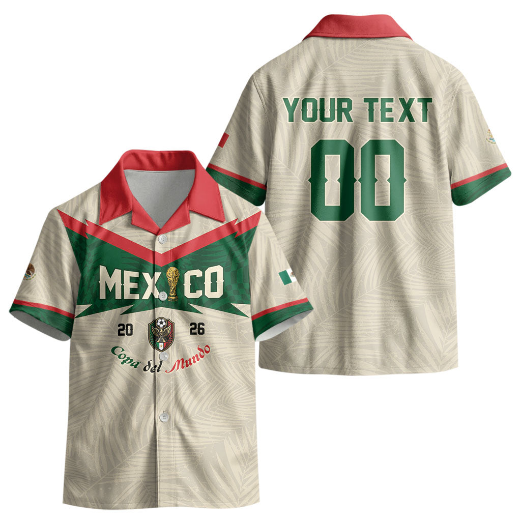 Custom Mexico World Football Kid Hawaiian Shirt El Tri 2026 Copa del Mundo LT01