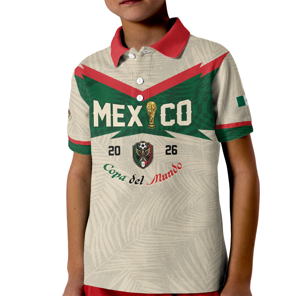 Custom Mexico World Football Kid Polo Shirt El Tri 2026 Copa del Mundo