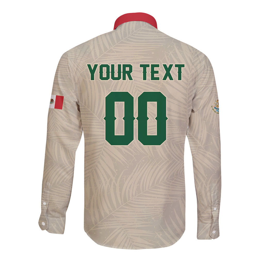 Custom Mexico World Football Long Sleeve Button Shirt El Tri 2026 Copa del Mundo