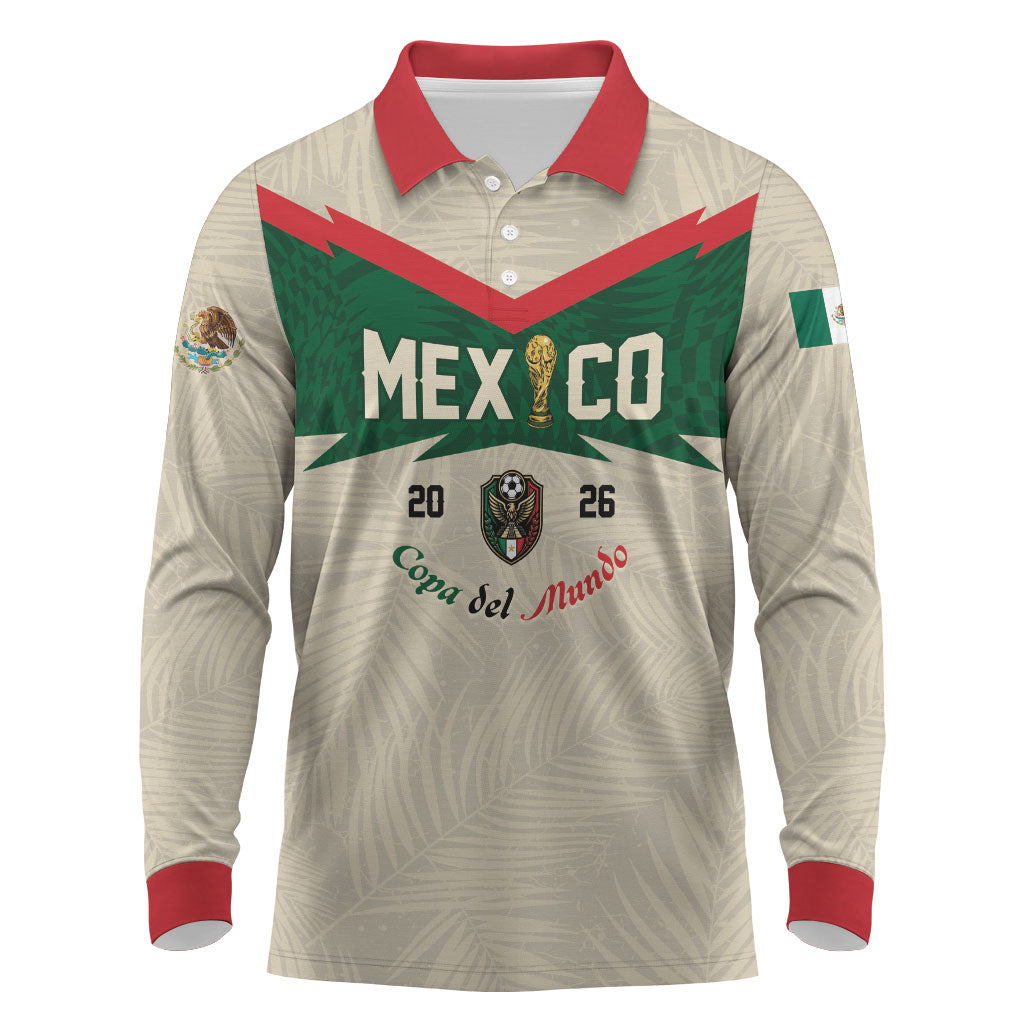 Custom Mexico World Football Long Sleeve Polo Shirt El Tri 2026 Copa del Mundo
