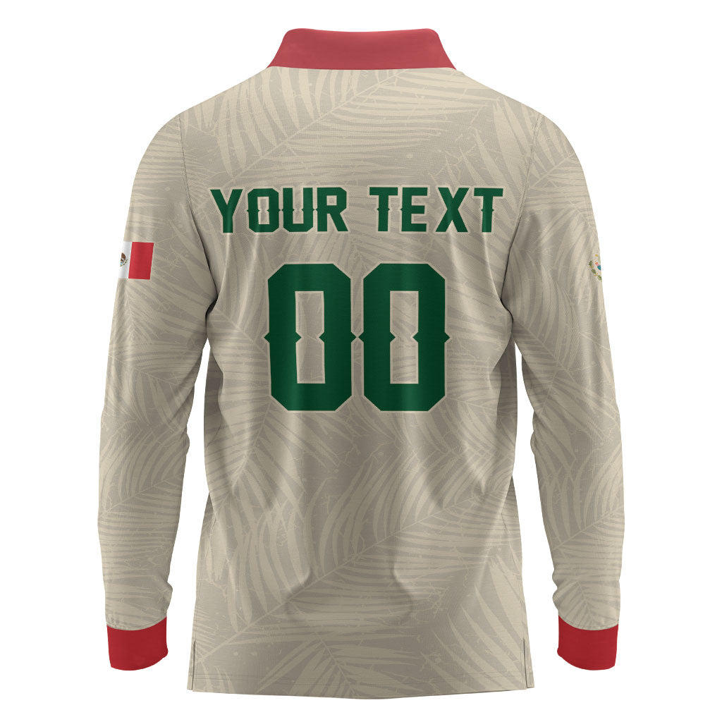 Custom Mexico World Football Long Sleeve Polo Shirt El Tri 2026 Copa del Mundo