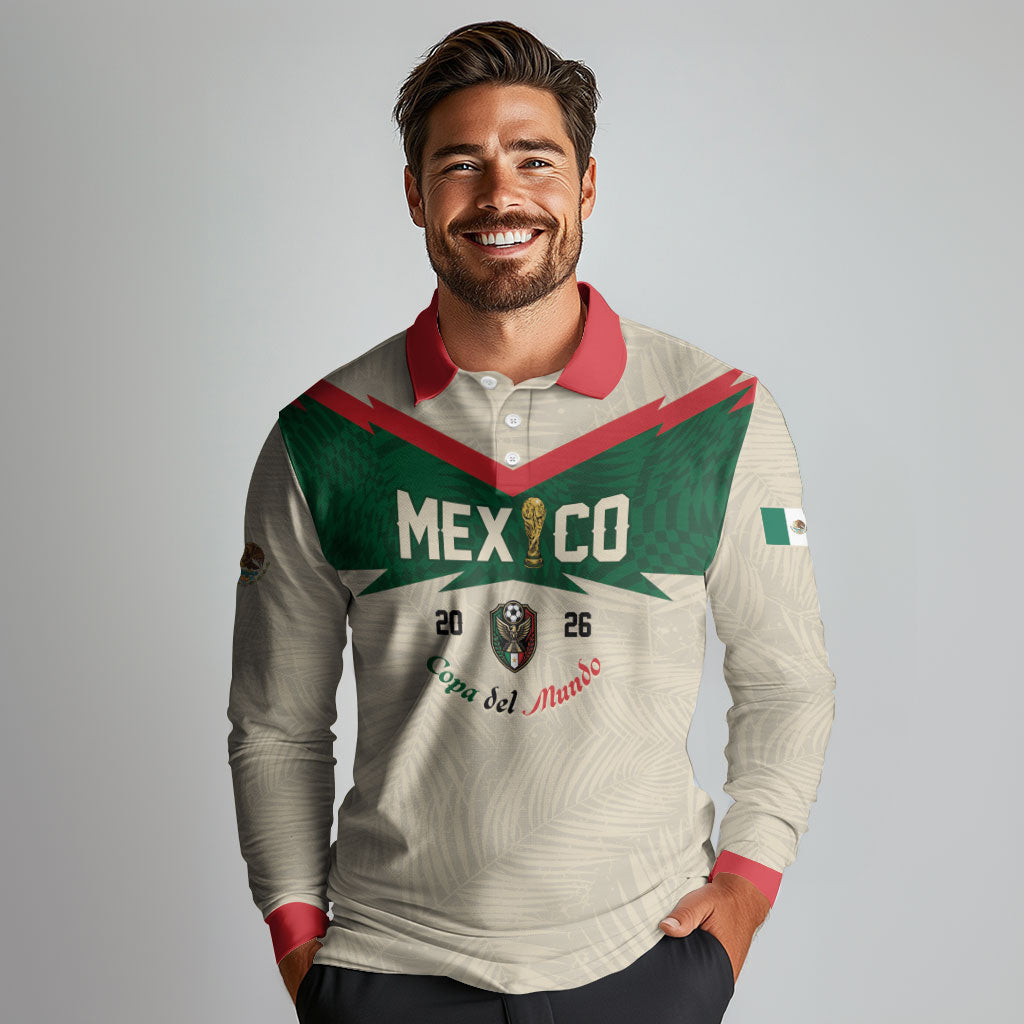 Custom Mexico World Football Long Sleeve Polo Shirt El Tri 2026 Copa del Mundo