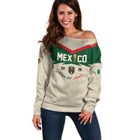 Custom Mexico World Football Off Shoulder Sweater El Tri 2026 Copa del Mundo