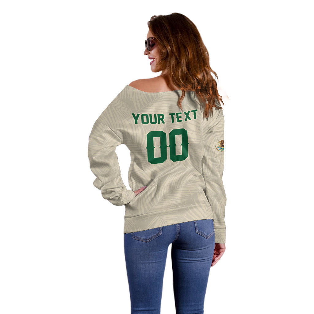 Custom Mexico World Football Off Shoulder Sweater El Tri 2026 Copa del Mundo