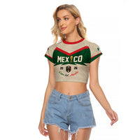 Custom Mexico World Football Raglan Cropped T Shirt El Tri 2026 Copa del Mundo