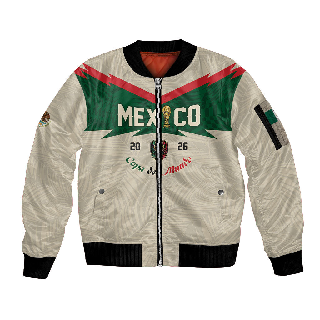 Custom Mexico World Football Sleeve Zip Bomber Jacket El Tri 2026 Copa del Mundo