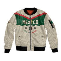 Custom Mexico World Football Sleeve Zip Bomber Jacket El Tri 2026 Copa del Mundo