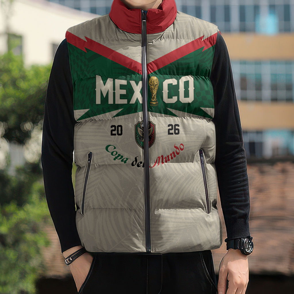 Custom Mexico World Football Sleeveless Puffer Jacket El Tri 2026 Copa del Mundo
