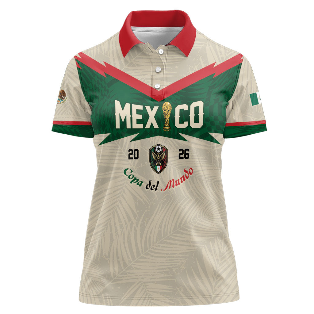 Custom Mexico World Football Women Polo Shirt El Tri 2026 Copa del Mundo