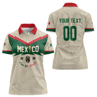 Custom Mexico World Football Women Polo Shirt El Tri 2026 Copa del Mundo
