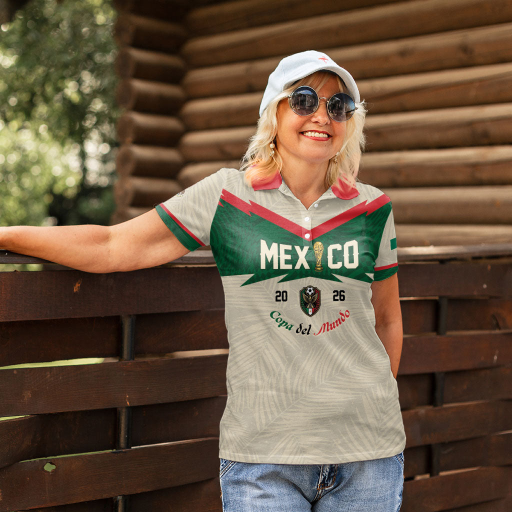 Custom Mexico World Football Women Polo Shirt El Tri 2026 Copa del Mundo