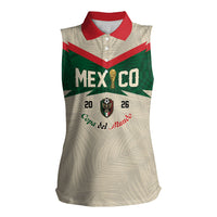 Custom Mexico World Football Women Sleeveless Polo Shirt El Tri 2026 Copa del Mundo