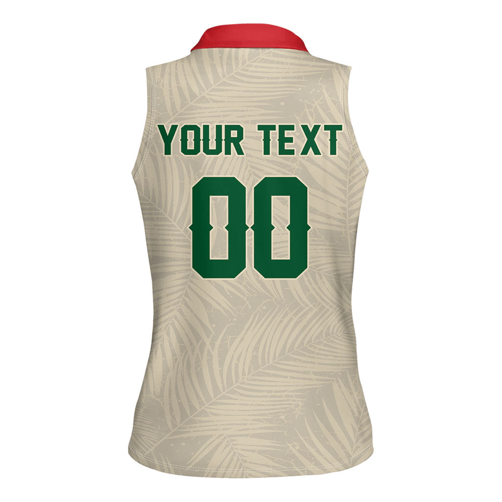 Custom Mexico World Football Women Sleeveless Polo Shirt El Tri 2026 Copa del Mundo