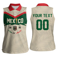 Custom Mexico World Football Women Sleeveless Polo Shirt El Tri 2026 Copa del Mundo