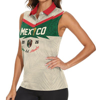 Custom Mexico World Football Women Sleeveless Polo Shirt El Tri 2026 Copa del Mundo