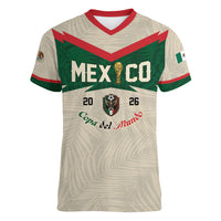 Custom Mexico World Football Women V-Neck T-Shirt El Tri 2026 Copa del Mundo