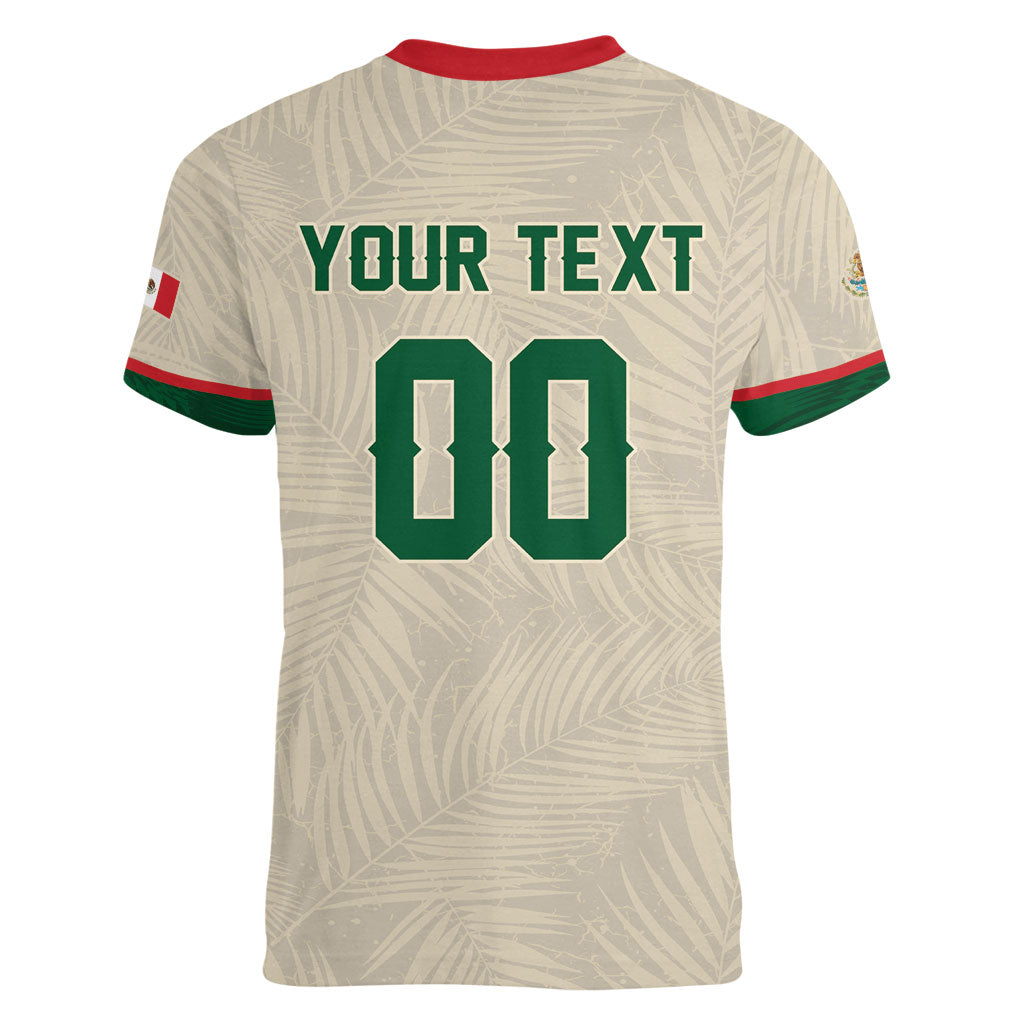 Custom Mexico World Football Women V-Neck T-Shirt El Tri 2026 Copa del Mundo