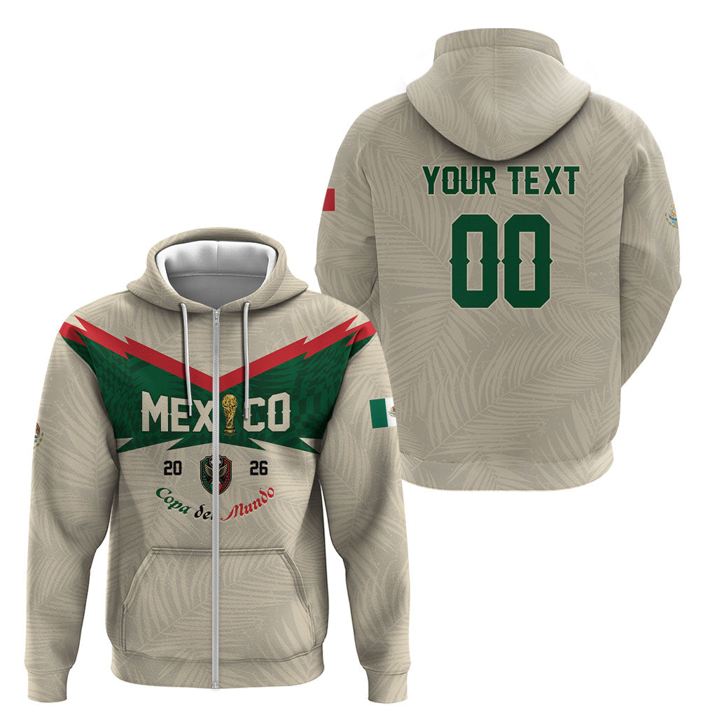 Custom Mexico World Football Zip Hoodie El Tri 2026 Copa del Mundo