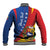 Personalized Venezuela Baseball Jacket Dios y Federacion Curve Star - Wonder Print Shop