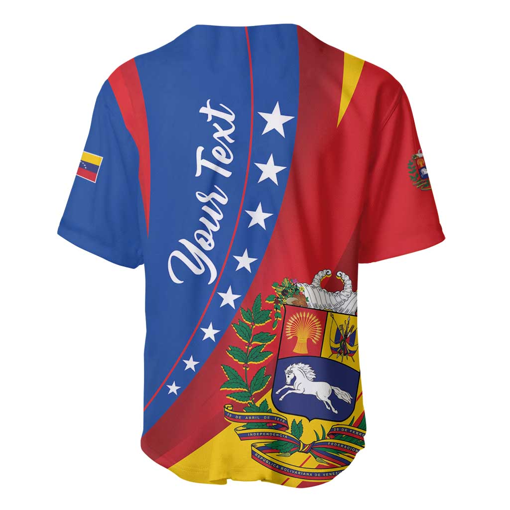 Personalized Venezuela Baseball Jersey Dios y Federacion Curve Star - Wonder Print Shop