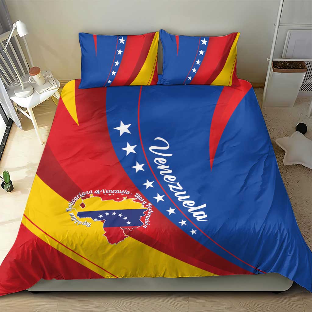 Venezuela Bedding Set Dios y Federacion Curve Star - Wonder Print Shop