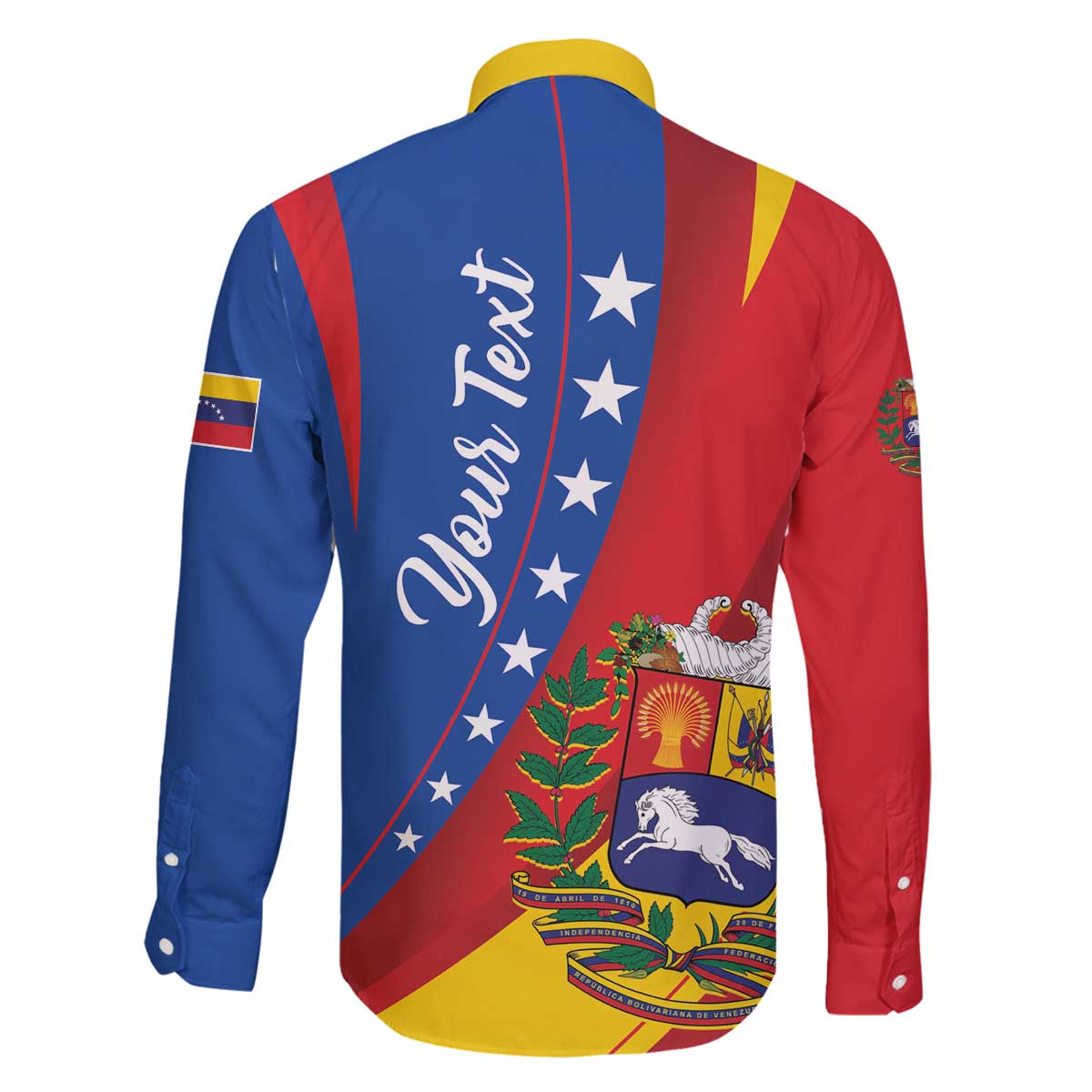 Personalized Venezuela Family Matching Off The Shoulder Long Sleeve Dress and Hawaiian Shirt Dios y Federacion Curve Star - Wonder Print Shop